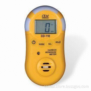 Carbon Monoxide Meter with Digital LCD Display, Measuring 102 x 52 x 29mm